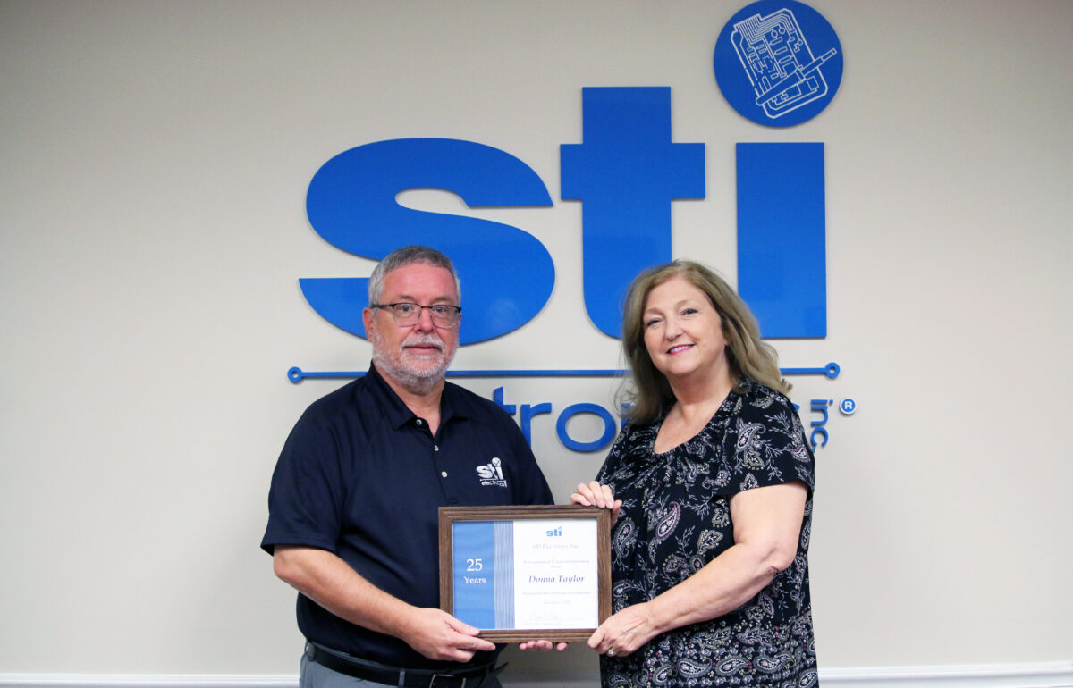 STI Recognizes Donna Taylor’s 25-Year Anniversary